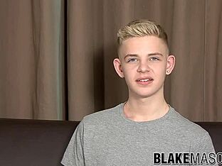 Young blond Alex Silvers in a hot scene of masturbation with a cumshot