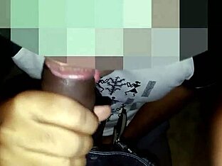 Swallowing cum from roommate's big cock