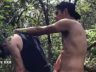 Park fun with big cock