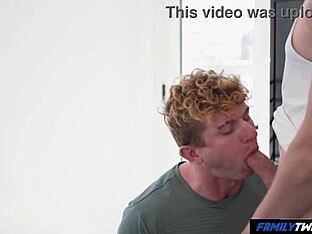 Stepbro gives great BJ, gets punished