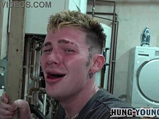 Public humiliation for a spunky asshole in a gangbang