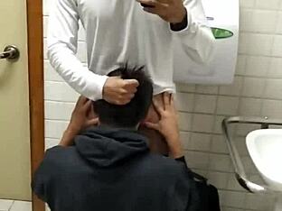 Public bathroom tryst with BBC