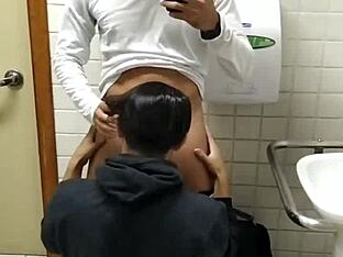 Public bathroom tryst with BBC