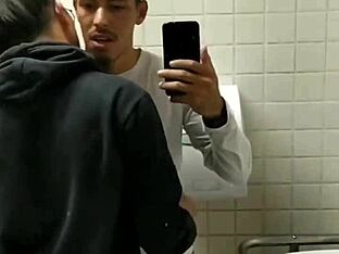 Public bathroom tryst with BBC