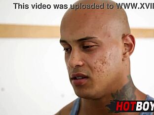 Gay video features young stud giving oral