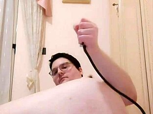 Gay porn with extreme inflatable butt plug and fist play