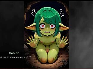 Goblin-themed bareback anal sex scene