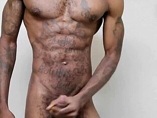 Black twink's explosive solo performance