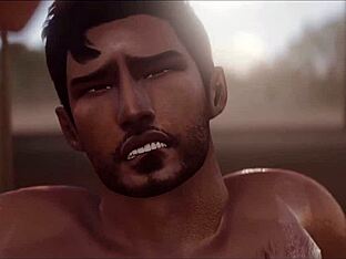 3D gay Yaoi massage with a happy ending