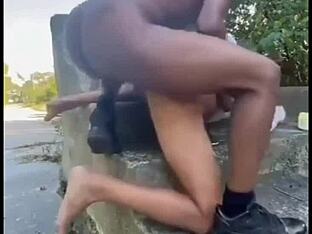 Outdoor adventure with big dick