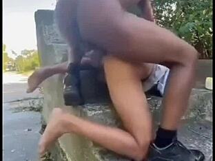 Outdoor adventure with big dick