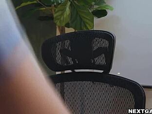 Two gay men, Tony and Trevor, have sex at the office