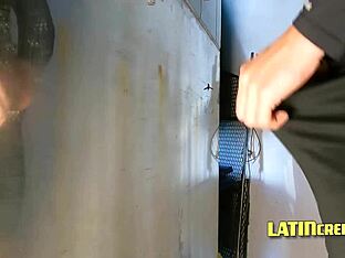 Latino men work out and pleasure each other