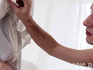Submissive twink gets bred by well-endowed father-in-law