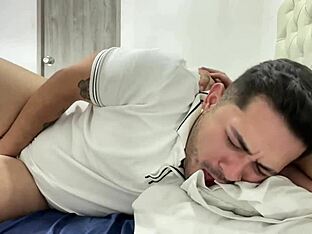 Stepdad punishes Daddy's boy hardcore