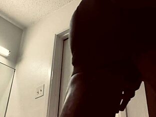 Hot gay hotel scene with bareback action and black cock
