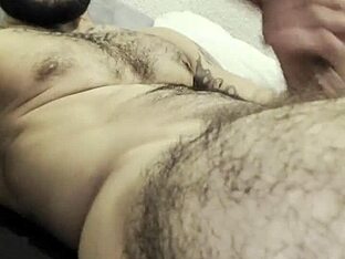 Dude takes shower, then wanks his big cock