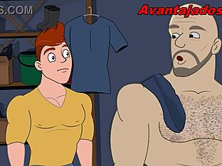 Gay sex cartoon with Faxineiro Comedor - Brazil's hottest animated porn