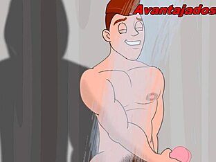 Gay cartoon of the ass in the cabana, a very nice compilation