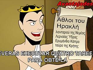 Free gay cartoon the Greeks thick cocks