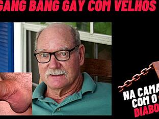 In bed with the devil - old guys gang bang gay audio